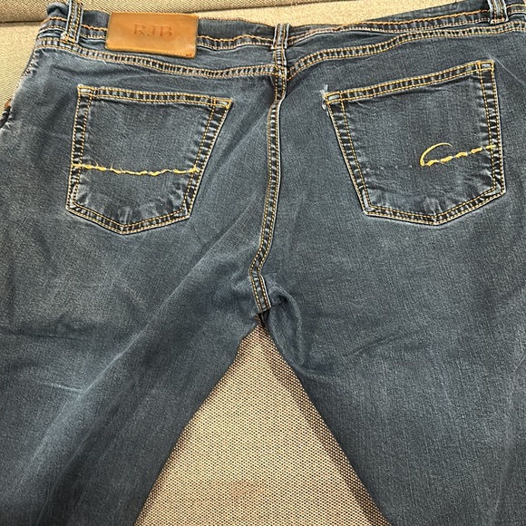 Dark blue Richard J Brown jeans with button fly. - Picture 2 of 2